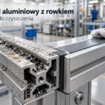Czyszczenie konstrukcji z profili aluminiowych i osłonięte rowki montażowe